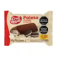 Paleta Cokies And Cream Crem Helado 50g