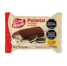 Paleta Cokies And Cream Crem Helado 50g