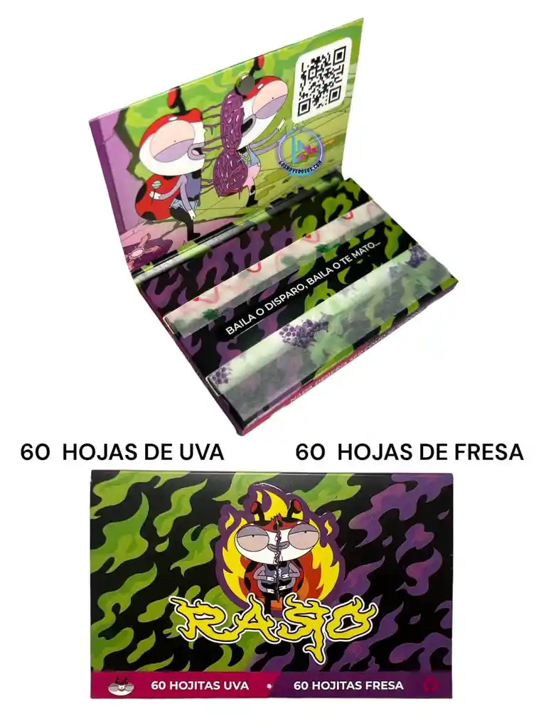 Papeles - Cueros Raro #9 Fresa - Uva