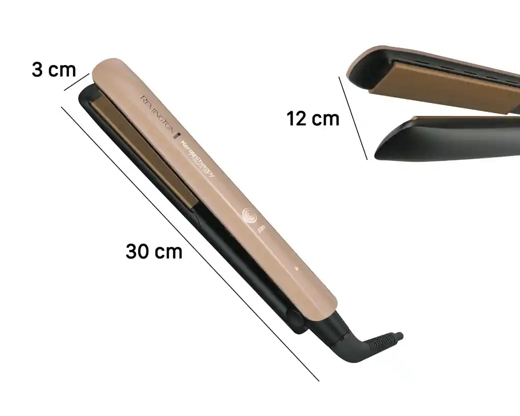 Plancha De Cabello Remington Keratin Therapy Cerámica Con Keratina Y Aceite De Argán Original.