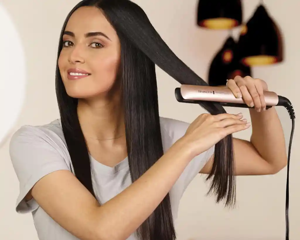 Plancha De Cabello Remington Keratin Therapy Cerámica Con Keratina Y Aceite De Argán Original.