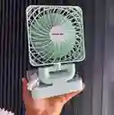 Ventilador Recargable Con Panel Solar 360 Grados