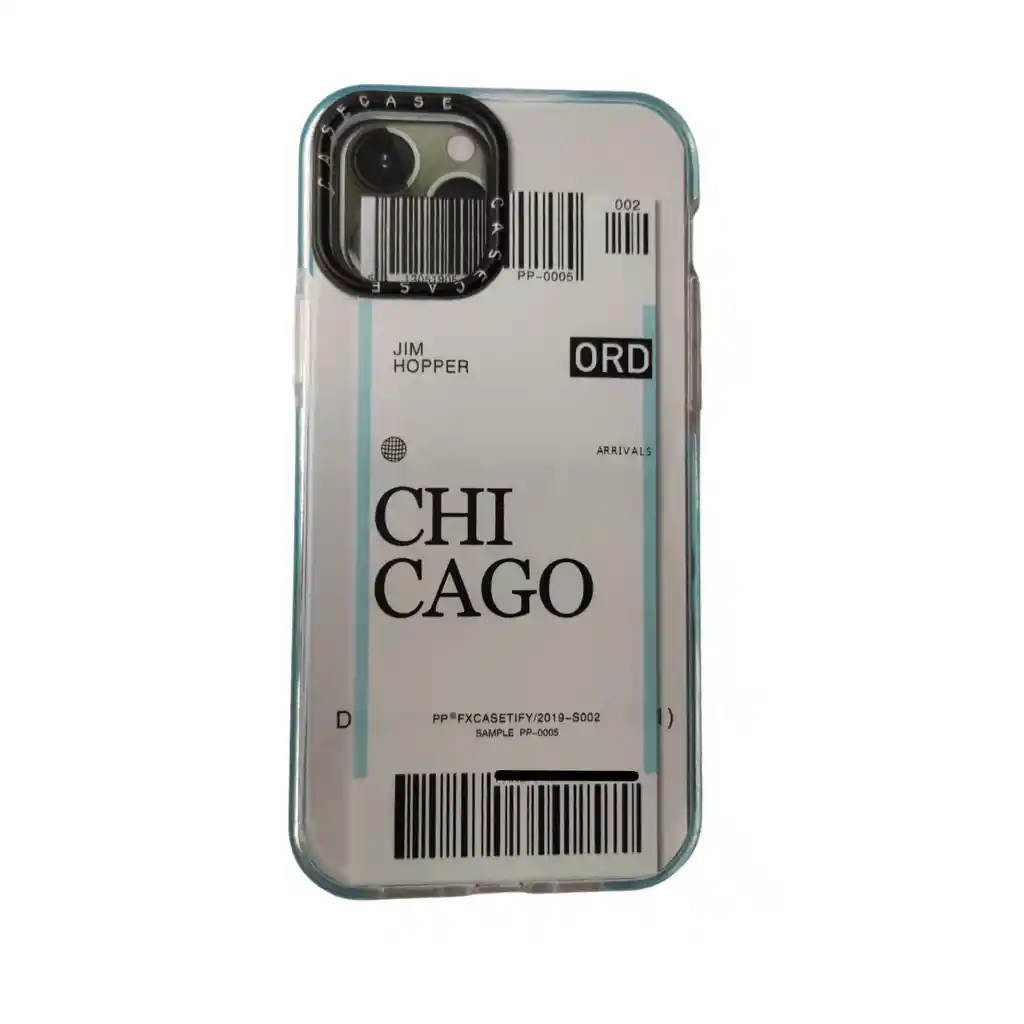 Funda Ticket Fly Premium Relieve Protector Para Iphone 12 Pro Chicago