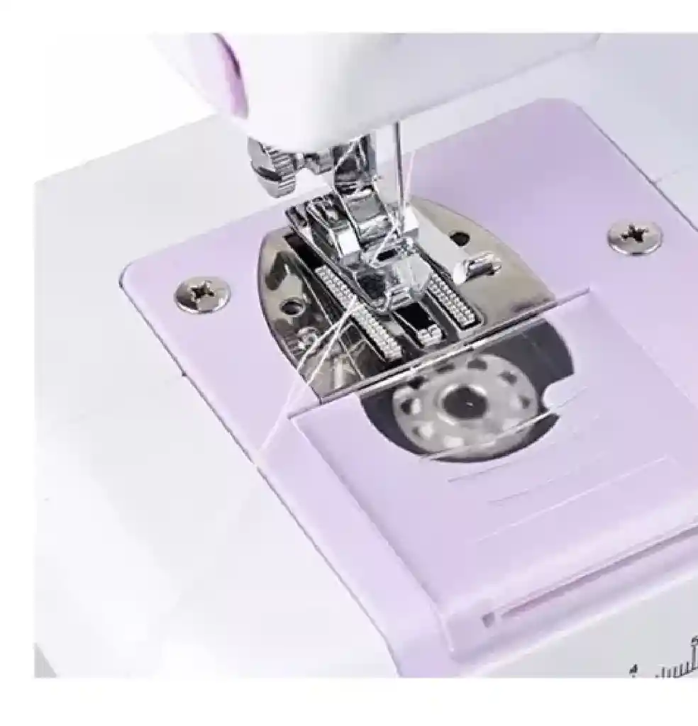 Maquina Portátil De Coser Con 12 Puntadas Incorporadas Color Blanco