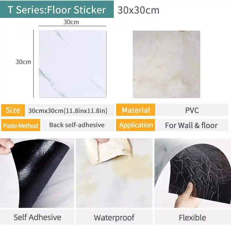 Azulejo Adhesivo 30x30 Blanco Fk23d-238