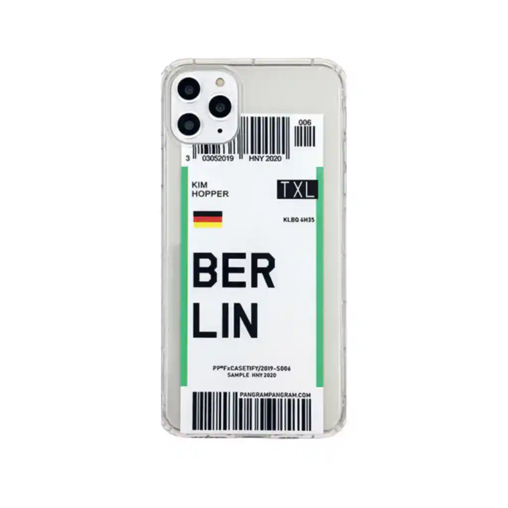 Funda Estuche Ticket Países Compatible Iphone 11 Berlin