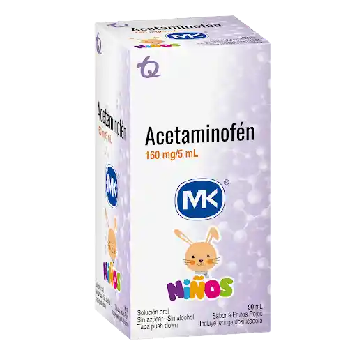 Acetaminofen 16mg/5ml Fco/90ml Mk