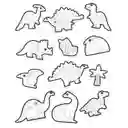 Set Stickers Para Colorear De Dinosaurios Y Crayones Niños