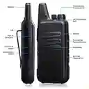 Radios De Comunicación Walkie Takies Largo Alcance 16ch Kit X2