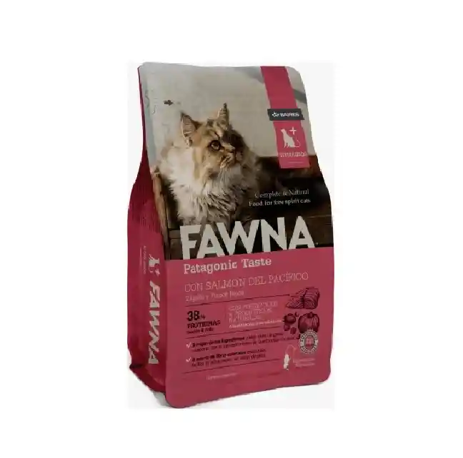 Fawna Gato Esterilizado X 3kg (salmón Del Pacífico)