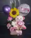 Rosas Naturales Con Oso En Peluche