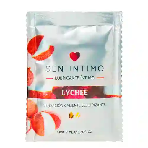 Lubricante Lychee Comestible Sachet Saborizado Aceite Caliente Delicioso