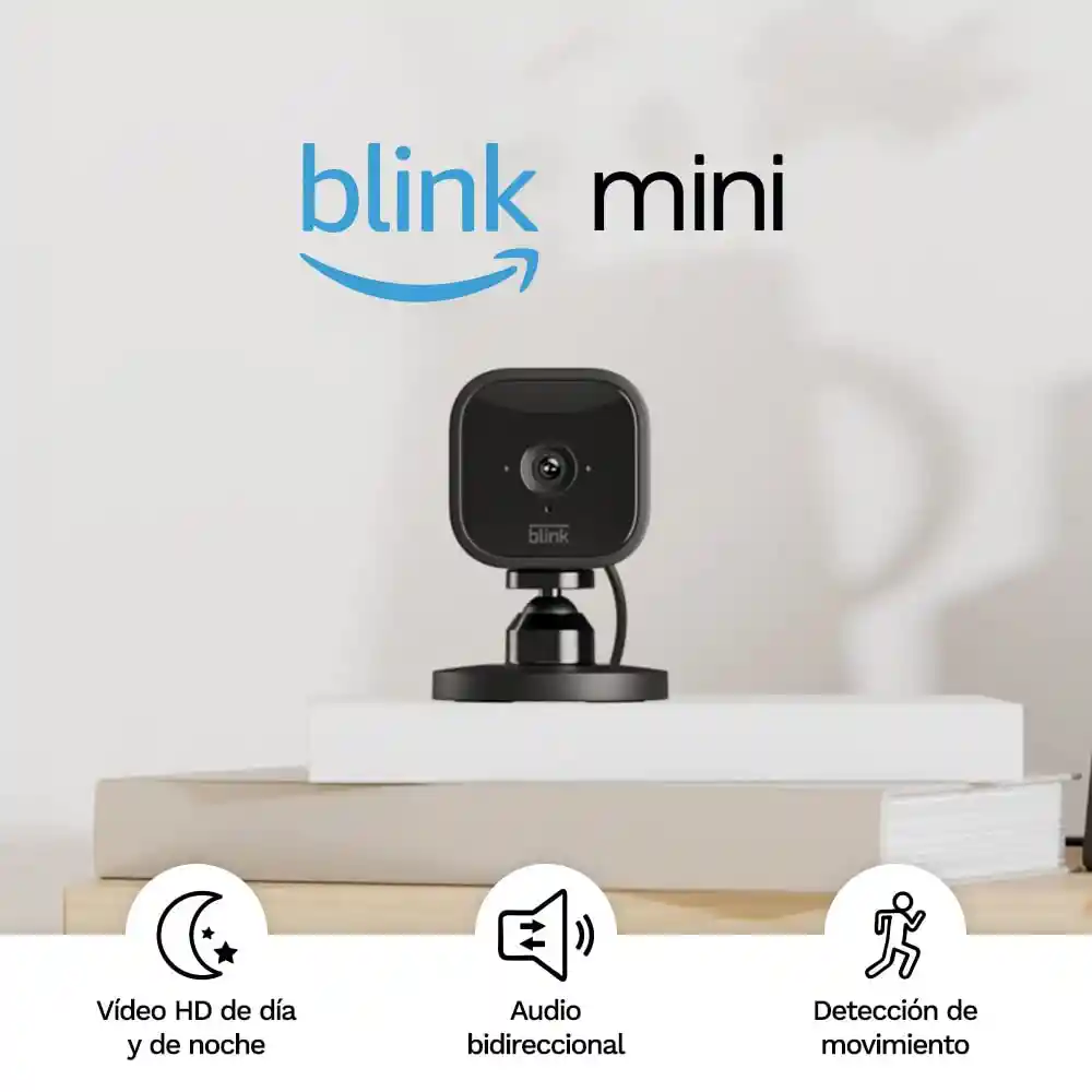 Blink Mini 1 Cámara De Seguridad Inteligente Hd Compatible Con Alexa