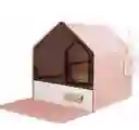 Arenera Casa Meow Rosado