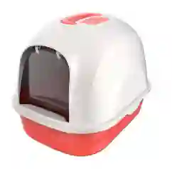 Arenera Cubierta Grande Con Espacio Para Filtro Pr50 Salmon