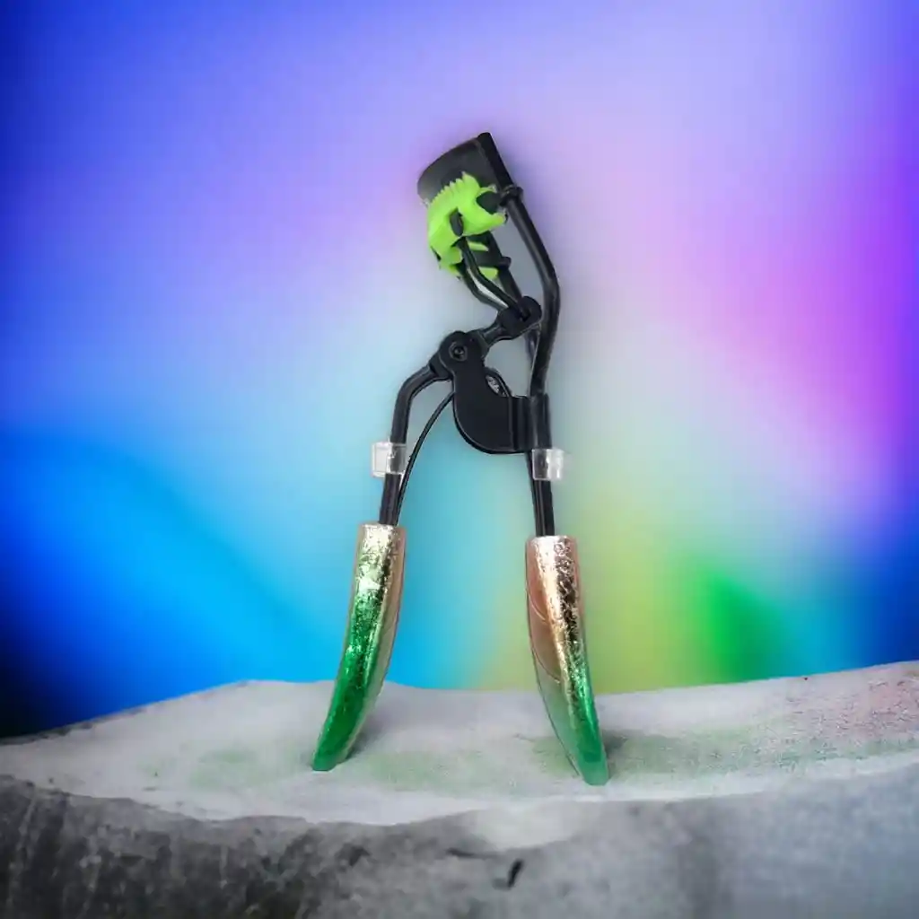 Encrespador De Pestañas Con Sepador, Estilo Hoja Verde