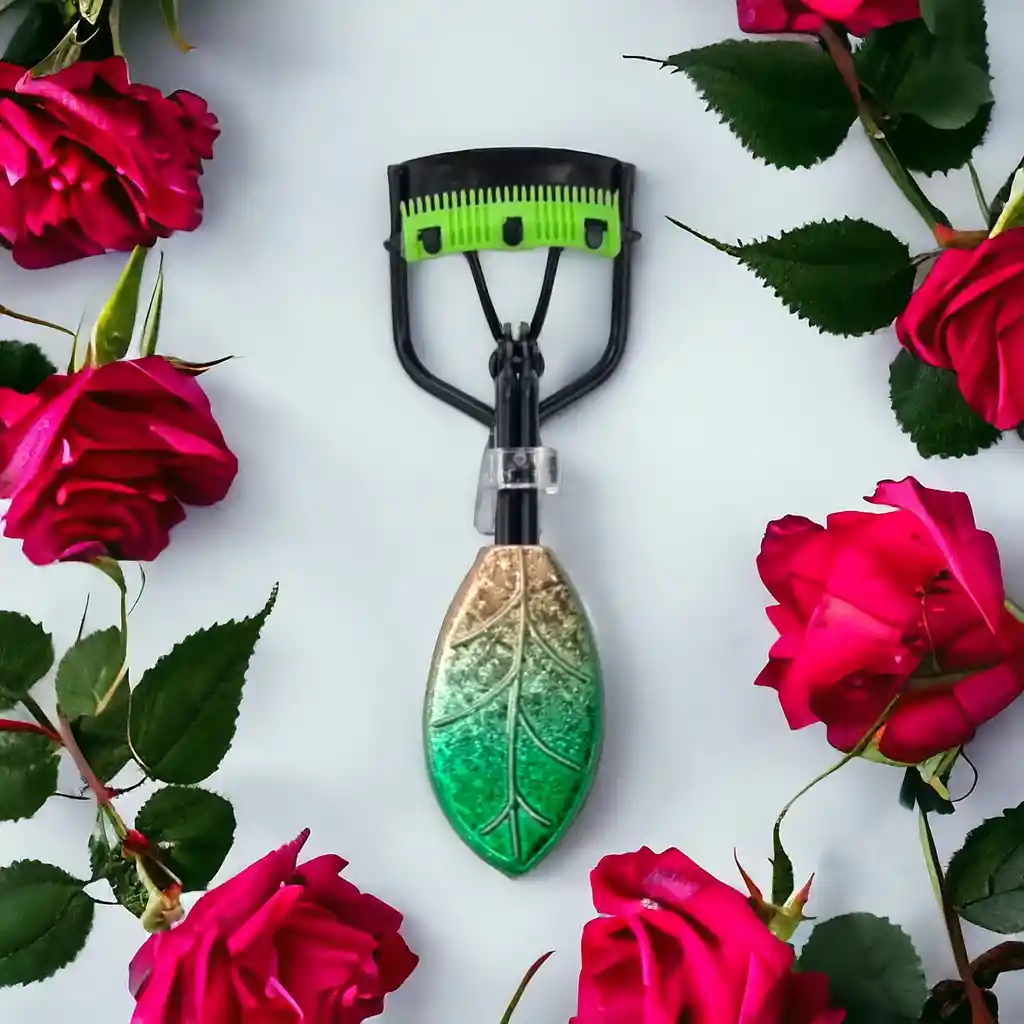 Encrespador De Pestañas Con Sepador, Estilo Hoja Verde