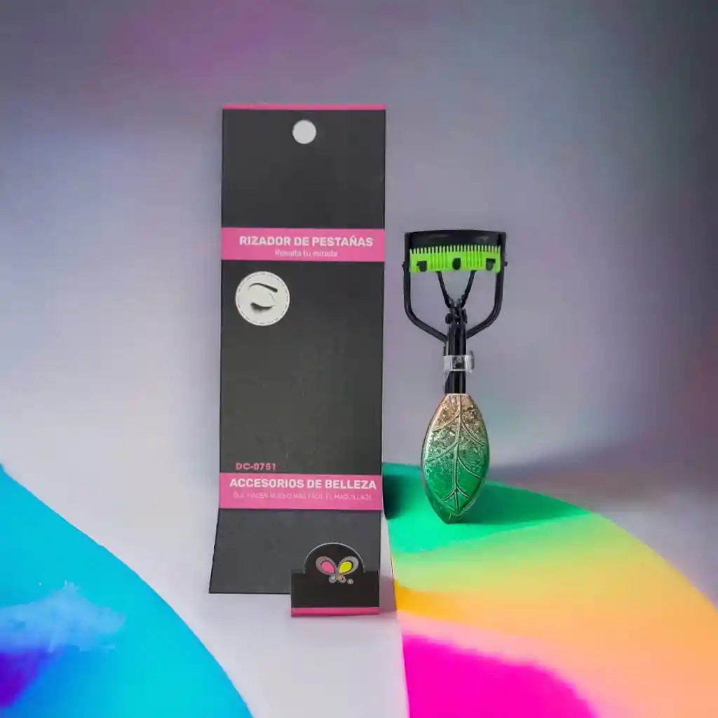 Encrespador De Pestañas Con Sepador, Estilo Hoja Verde