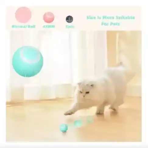 Pelota Interactiva Para Gato Automatica Recargable