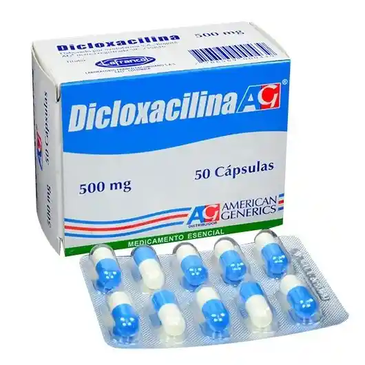 Dicloxacilina 500 Mg X 10 Und