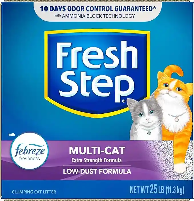 Fresh Step Multi-cat Extra Strength Aglomerante 25 Lbs Arena Freshstep Gatos Fresh Step Gatos