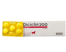 Diciclin Tabletas 200mg Blister X 10 Doxiciclina 200mg