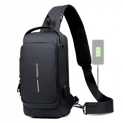 Mochila Morral Bolso Con Puerto Usb Impermeable Anti Robo