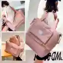 Bolso Plegable, Impermeable Y Espacioso Compañero De Viaje Ideal Rosa