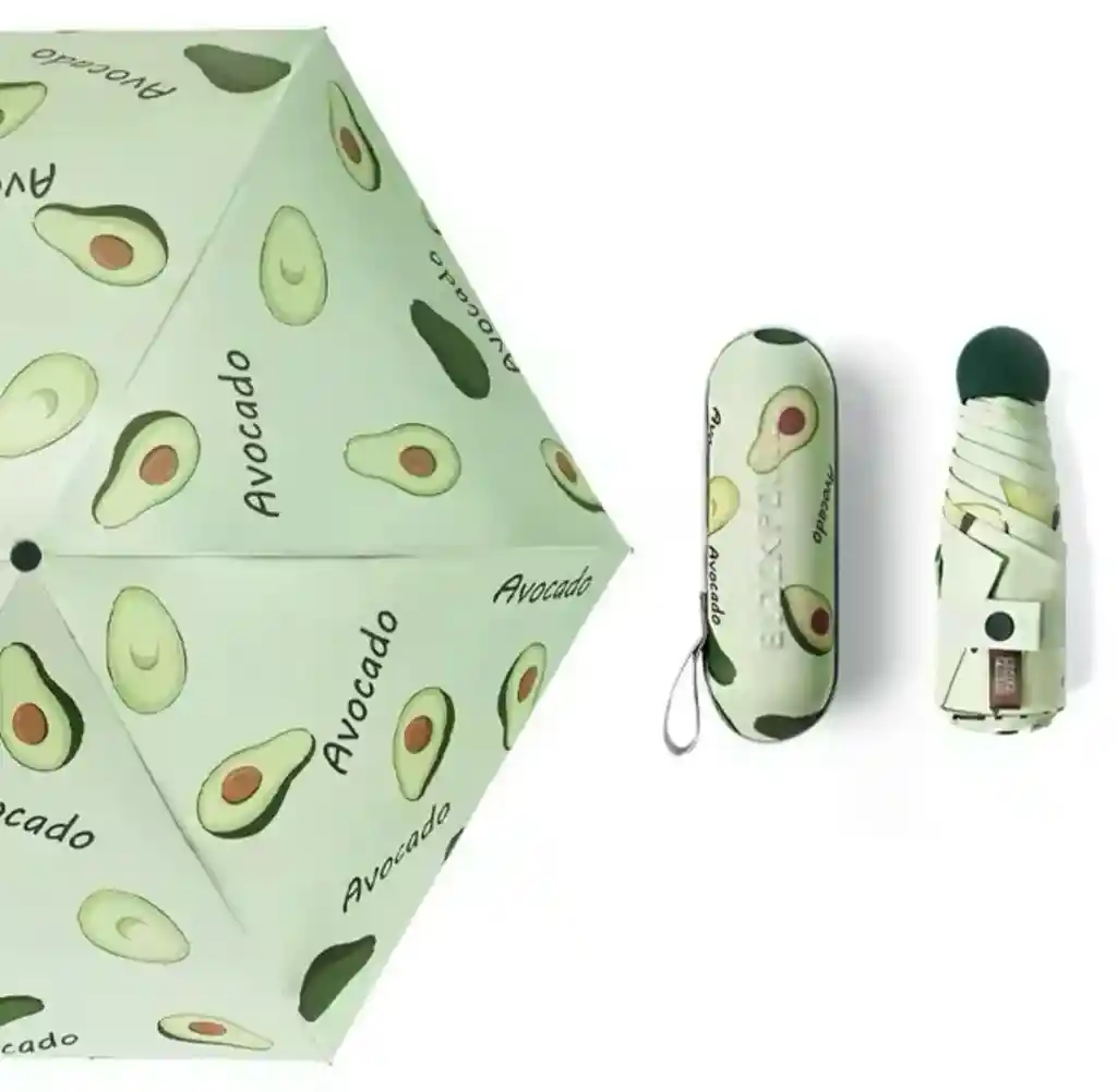 Sombrilla Con Estuche Compacto - Aguacate