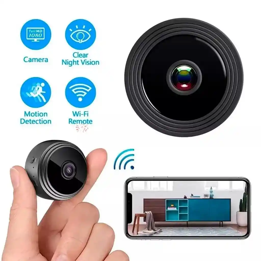 Camara Mini Espía Ip Wifi Monitoreo En Tiempo Real Microfono A9