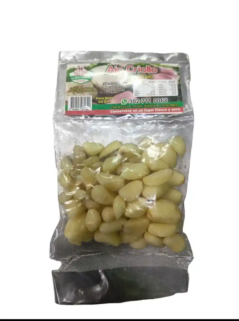 Pqt Ajo Criollo Pelado