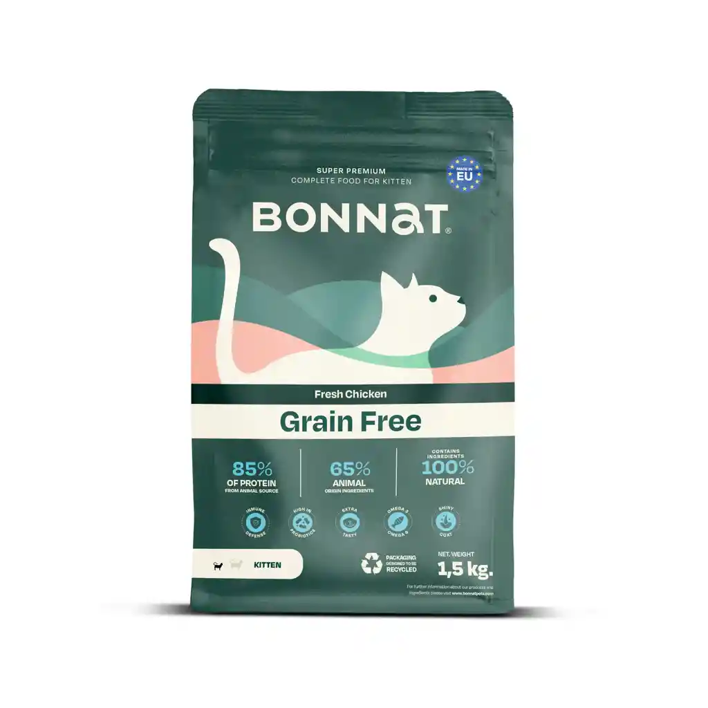 Bonnat Grain Free Feline Kitten - Chicken 1.5 Kg