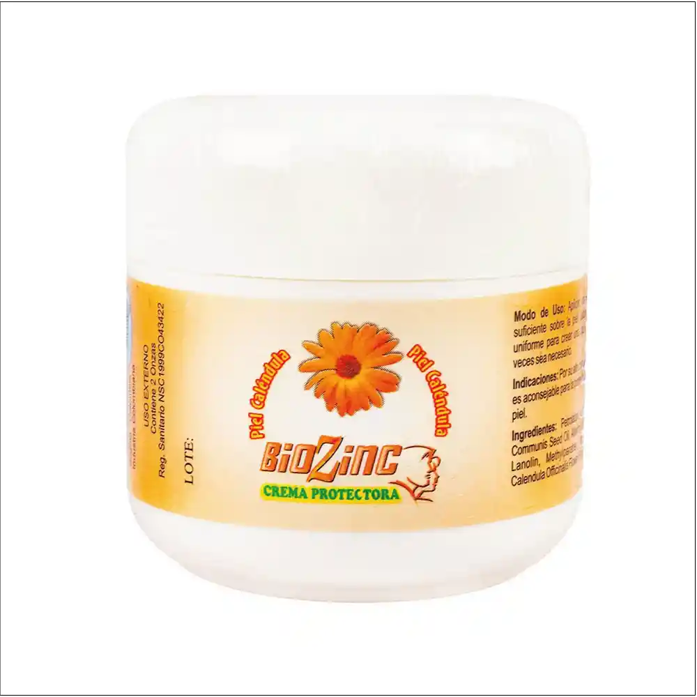 Biozinc Crema Protectora Piel Calendula