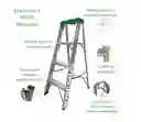 Escalera Plegable En Aluminio 4 Pasos Green