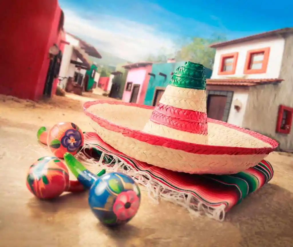 Sombrero De Paja Mexicano Decoracionfiesta Mexicana