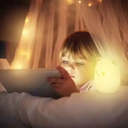 Lámpara Táctil Led De Silicona Recargable Para Niños