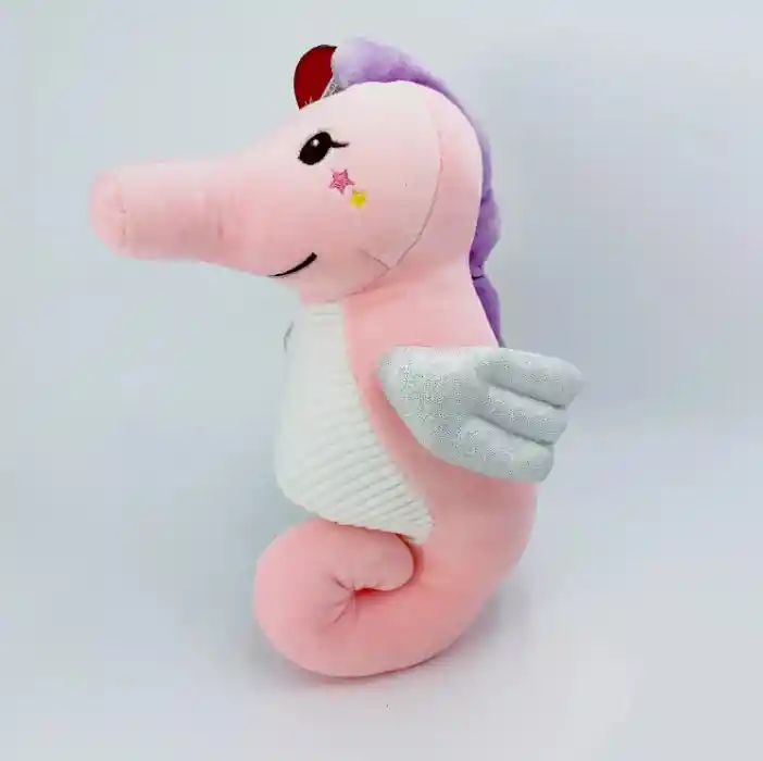 Peluche Caballito De Mar Rosado 28cm