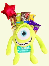 Regalo Especial Mike Wazowski Con Chocolates - Feliz Dìa - Feliz Cumpleaños