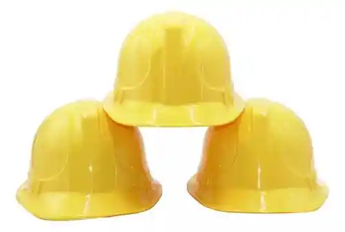 Sombrero Plastico Constructor - Ingeniero - Seguridad *6 Undades