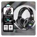 Diadema Auricular Gamer Onikuma K8 Negra Con Luz Rgb Led