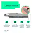 Hub Adaptador Usb C Multipuerto 5 En 1 Para Mac Macbook Windows Android One Pixel By 52 Bits Color Azul Acero