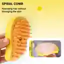 3 En 1 Cepillo De Vapor Para Perro Masaje Peine Para Gatos Color Amarillo