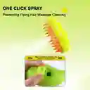 3 En 1 Cepillo De Vapor Para Perro Masaje Peine Para Gatos Color Amarillo
