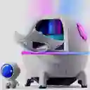 Humidificador Difusor Eléctrico Galaxy Lights Space Capsule Color Blanco 110 V/220 V