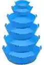 Set X6 Bandejas De Silicona Para Airfryer Freidora Protector Colores Aleatorios