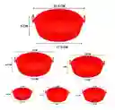 Set X6 Bandejas De Silicona Para Airfryer Freidora Protector Colores Aleatorios
