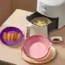 Set X6 Bandejas De Silicona Para Airfryer Freidora Protector Colores Aleatorios