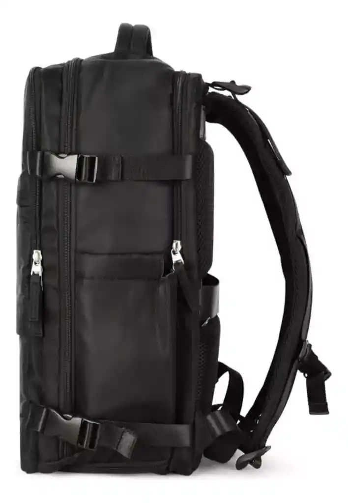 Maleta De Mano Para Cabina Viaje Y Ordenador Usb Impermeable Color Negro