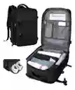 Maleta De Mano Para Cabina Viaje Y Ordenador Usb Impermeable Color Negro