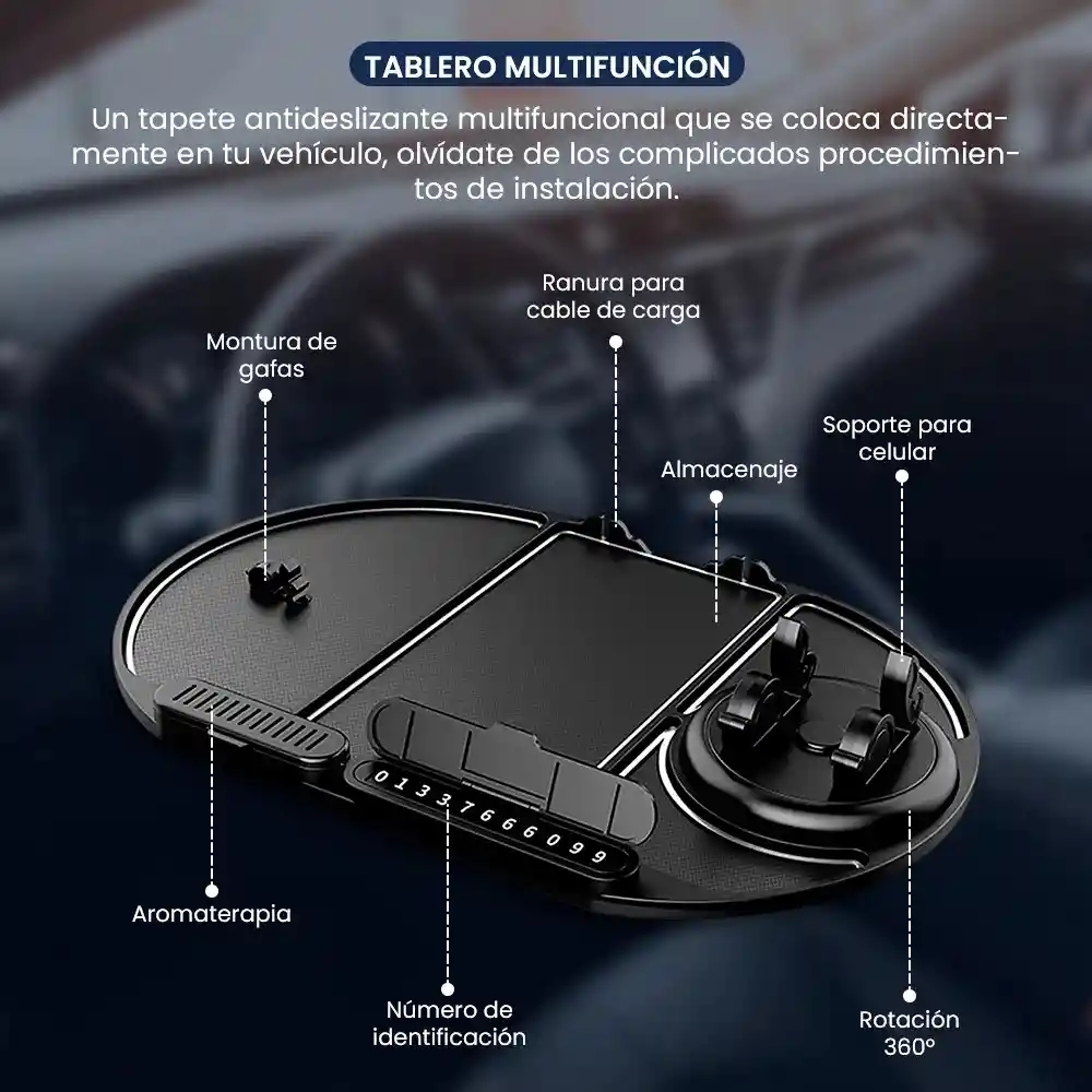 Tapete Antideslizante Multifuncional De Celular Para Carros